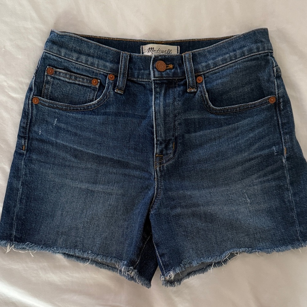 EUC madewell denim cutoff shorts size 24